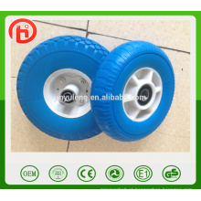 Roda sólida de espuma de poliuretano de alta qualidade com aro de plástico de 8 polegadas para o mercado do Japão e da Coreia do Sul